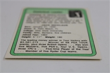 Jack Nicklaus Signed 1981 PGA Tour Stat Leader Card JSA ALOA