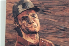 Marquetry Portrait of Bernhard Langer Ceramic Tile by Tony Jacklin - WGHoF Collection