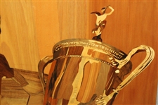 Marquetry Portrait of Tommy Bolt by Tony Jacklin - WGHoF Collection