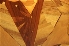 Marquetry Portrait of Tommy Bolt by Tony Jacklin - WGHoF Collection