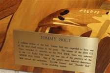 Marquetry Portrait of Tommy Bolt by Tony Jacklin - WGHoF Collection