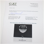 Mark Calcavecchia's 2001 Pebble Beach Pro-Am Stem Wine Glass
