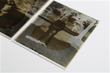 Two (2) Vintage Glass Negative Plates - Action Shot & Pose
