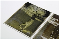 Two (2) Vintage Glass Negative Plates - Action Shot & Pose