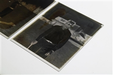 Two (2) Vintage Glass Negative Plates - Action Shot & Pose