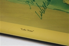 LPGA Stars Multi-Signed 1989 Lake Nona Scorecard Achievement Award Print JSA ALOA