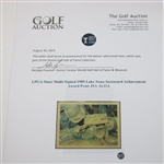 LPGA Stars Multi-Signed 1989 Lake Nona Scorecard Achievement Award Print JSA ALOA