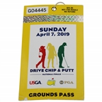 2019 Drive Chip & Putt Sunday Augusta National Grounds Pass #G04445
