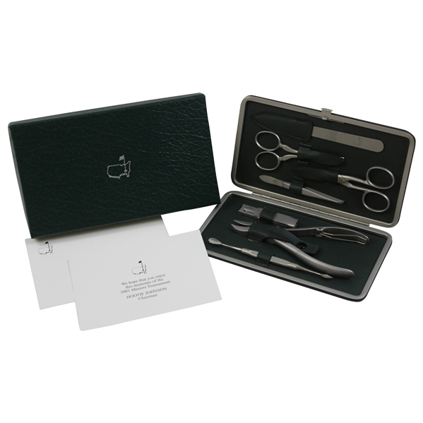 2001 Augusta National GC Masters Tournament Gift - Grooming Kit in Original Box w/Card