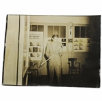 c.1930's Original Photo of Horton Smith Inspecting Club in Flash Sequence Office