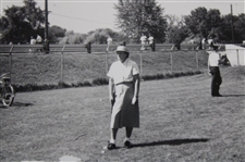 c.1940's Original Photo of Babe Zaharias Approaching the Range Photo