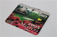 2005 Masters Tournament SERIES Badge #R17116 - Tiger Woods Winner