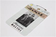 2001 Masters Tournament SERIES Badge #R01791 - Tiger Woods Winner