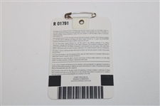 2001 Masters Tournament SERIES Badge #R01791 - Tiger Woods Winner