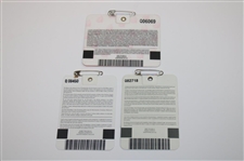 2001, 2002 & 2005 Masters Tournament SERIES Badges - Tiger Woods Winner