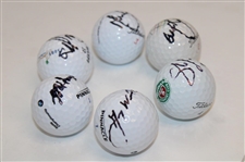 McDowell, Lowry, Grillo, Woodland, Laird & Mackenzie Hughes Signed Golf Balls JSA ALOA