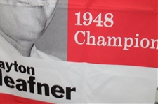 Bank of America Colonial 1948 Champion Clayton Heafner Large Course Flown Banner