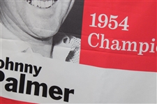 Bank of America Colonial 1954 Champion Johnny Palmer Large Course Flown Banner