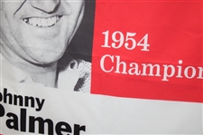 Bank of America Colonial 1954 Champion Johnny Palmer Large Course Flown Banner