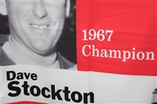 Bank of America Colonial 1967 Champion Dave Stockton Large Course Flown Banner