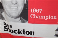 Bank of America Colonial 1967 Champion Dave Stockton Large Course Flown Banner
