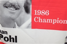 Bank of America Colonial 1986 Champion Dan Pohl Large Course Flown Banner