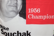 Bank of America Colonial 1956 Champion Mike Souchak Large Course Flown Banner