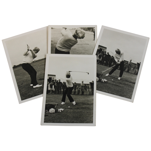 Four (4) Original Jack Nicklaus 1974 The Open Championship Photos - Les Bolland Collection