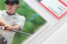 Annika Sorenstam Signed SP Authentic 2003 Rookies Card #40/799 PSA Graded Mint 9 