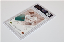 Annika Sorenstam Signed SP Authentic 2003 Rookies Card #40/799 PSA Graded Mint 9 