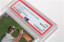 Jim Furyk 2007 Donruss Americana Proof Card #20/25 PSA Graded NM-MT 8 