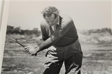 Pair of Original Bob Hope Mid Swing & Post Swing Photos By Alex Morrison