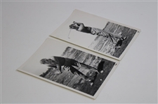 Pair of Original Bob Hope Mid Swing & Post Swing Photos By Alex Morrison