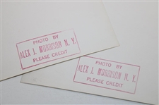 Pair of Original Bob Hope Mid Swing & Post Swing Photos By Alex Morrison