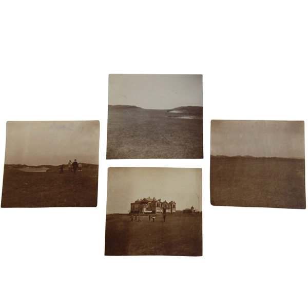 Four (4) Original Photos of St. Andrews Old Course R&A Clubhouse, 11th-12th, 6th-14th Holes
