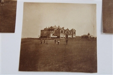 Four (4) Original Photos of St. Andrews Old Course R&A Clubhouse, 11th-12th, 6th-14th Holes