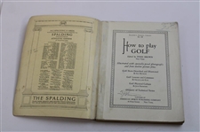1930 'Spalding Athletic Library No. 4B How To Play Golf' Edited by Innis Brown