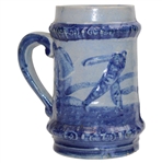 Vintage Golf Theme Blue Ceramic Mug/Stein