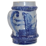 Vintage Golf Theme Blue Ceramic Mug/Stein