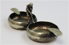 Vintage Golfer Two Sided Ash Tray