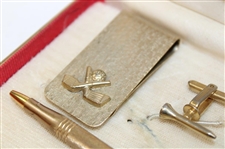 Sportsman XXI Money Clip & Cuff Link Set w/Magic-Tip Pen