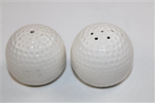Pair Of Ceramic Golf Ball Cruets Circa 1960