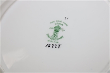 Pair Of Crown Staffordshire Fine Bone China Golfer Plates