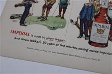 Imperial Blended Whiskey Vintage Golf Theme Ad