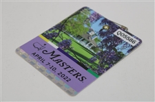 2022 Masters Tournament SERIES Badge #Q05586- Scottie Scheffler Winner