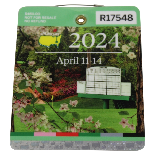 2024 Masters Tournament SERIES Badge #R17548 - Scottie Scheffler Winner