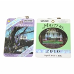 2004 & 2010 Masters Tournament SERIES Badges - Phil Mickelson Winner