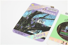 2004 & 2010 Masters Tournament SERIES Badges - Phil Mickelson Winner