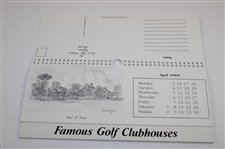1989 'Famous Golf Clubhouses' Calendar by Artist Bill Waugh