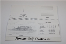 1989 'Famous Golf Clubhouses' Calendar by Artist Bill Waugh